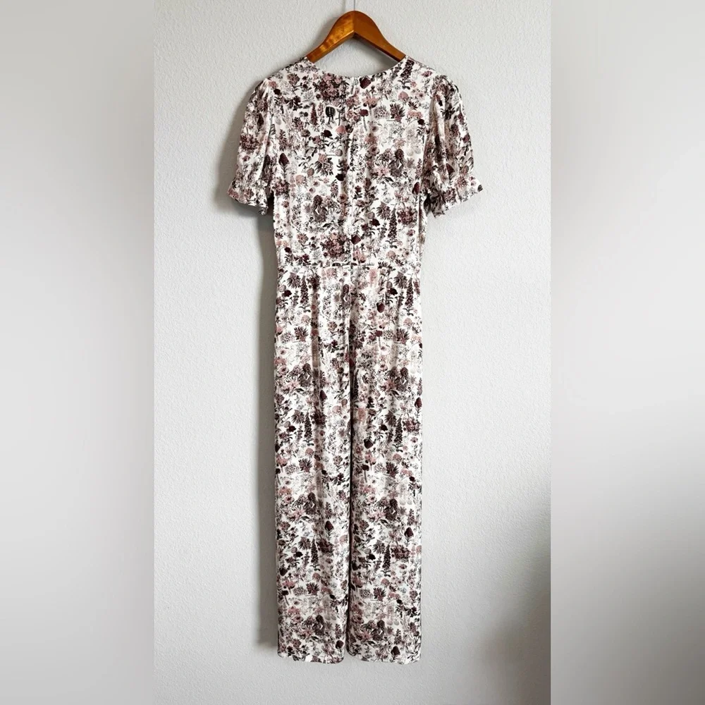 Diane Von Furstenburg TVF Garden Flower Puff Sleeve Maxi Dress Size 6 - Picture 12 of 12